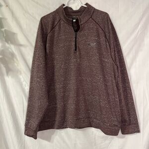 Greg Norman Men's Browish purple Half-Zip Winter Pullover sweater jacket. XXL